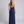 Rosalyn halter maxi dress in Navy Blue, back view with halter tie and open back