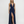 Rosalyn halter maxi dress in Navy Blue, front view with thigh split