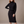 Bonnie ribbed knit set in Black on a light gray studio backdrop