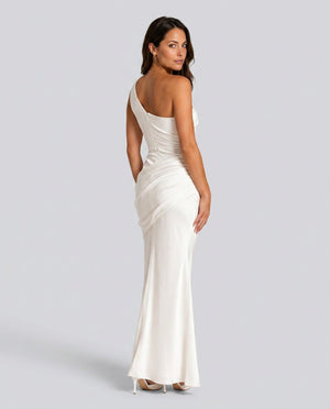Back view of the Cecily dress in White