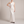 Cecily one shoulder satin maxi dress in White on a light gray studio backdrop