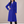 Celeste long wool coat in Blue on a light gray studio backdrop