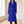Celeste long wool coat in Blue showing the notch lapels and double breasted front