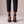Clarisse block heel pumps in Black Snake Print seen from the front on a light gray studio backdrop