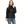 Clementine quilted down jacket in Black, front view