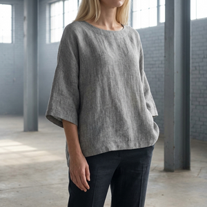 Colette oversized linen blouse, warehouse 1