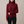Cressida cashmere turtleneck sweater in Dark Red on a light gray studio backdrop