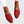 Ornella woven slingback flats in Red