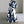 Eliza maxi shirt dress in Navy Geometric Print
