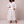 Eliza maxi shirt dress in Rainbow Polka Dot on a light gray studio backdrop