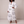 Eliza maxi shirt dress in White Letter Print on a light gray studio backdrop