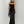 Faustine strapless maxi dress in Black with the matching sheer scarf