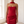 Corset style bodice and draped waist of the Faustine strapless maxi dress in Red