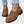 Gloria suede penny loafers in Brown worn with cropped jeans