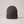 Hattie knit beanie in Gray with a folded cuff on a light gray studio backdrop
