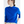 Imogen cashmere mock neck sweater in Blue on a model