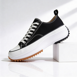 Single Laetitia sneaker in Black on a white block