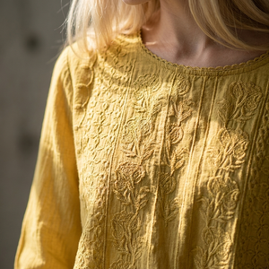 Lisette embroidered cotton blouse, warehouse 2