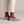 Lorelei slip on flats in Lavender seen from the side on a light gray studio backdrop