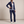 Marianne tracksuit set in Navy Blue on a light gray studio backdrop