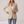 Perrine single button blazer in Beige on a light gray studio backdrop