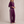 Suzanne half zip knit set in Purple on a light gray studio backdrop