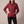 Winona quilted jacket in Red on a light gray studio backdrop